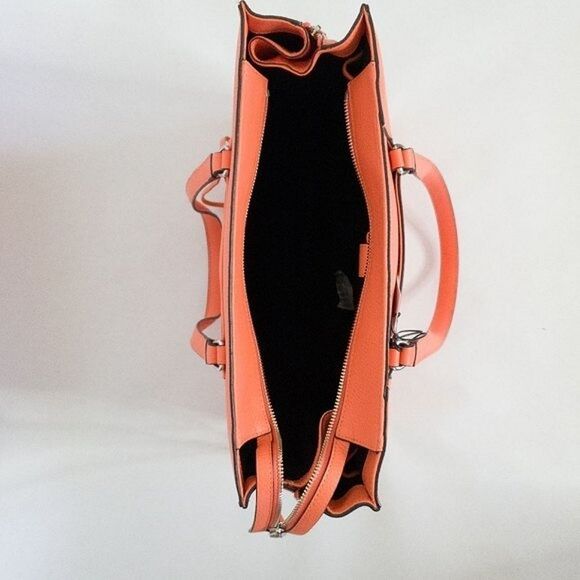 Rebecca Minkoff Side Zip Expandable Large Leather Tote in Flame NWT - Picture 10 of 14